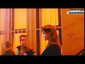 Jami Gertz Brunette , Cleavage scene in Less than Zero (1987) 11