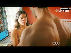 Gina Rodriguez Strips , Lingerie scene in Jane the Virgin (2015-2019) 7