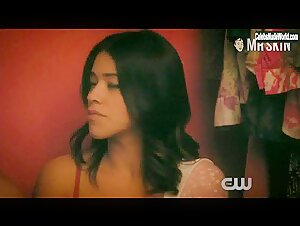 Gina Rodriguez underwear, Sexy scene in Jane the Virgin (2015-2019) 15