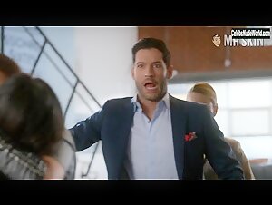 Lesley-Ann Brandt, Inbar Lavi Sexy, lesbian scene in Lucifer (2016-2021) 11