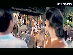 Yissendy Trinidad breasts, Nude scene in Babylon (2022) 2
