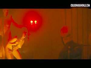 Sydney Love Nude, breasts scene in Babylon (2022) 12