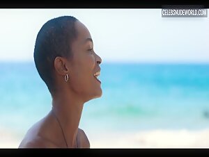 Itsaso Arana, Monica Miranda bikini, breasts scene in The Girls at the Back (2022) 3
