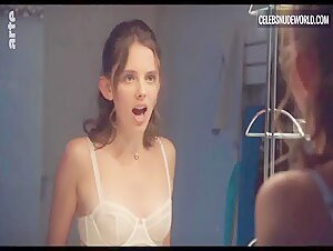 Louisiane Gouverneur underwear, Sexy scene in Clèves (2022) 11