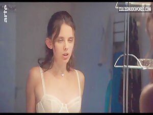 Louisiane Gouverneur underwear, Sexy scene in Clèves (2022) 16