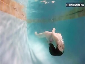 Keep Chambers, Carrie Overgaard thong, Nude scene in Piranha Women (2022) 10