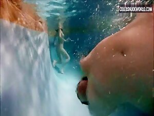 Keep Chambers, Carrie Overgaard thong, Nude scene in Piranha Women (2022) 15