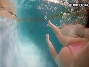Keep Chambers, Carrie Overgaard thong, Nude scene in Piranha Women (2022) 6
