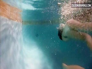 Keep Chambers, Carrie Overgaard thong, Nude scene in Piranha Women (2022) 7