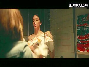 Ilenia Pastorelli Nude, breasts scene in Dark Glasses (2022)