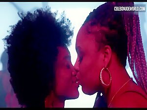Ana Hilário, Camilla Damiao Sexy, lesbian scene in Mars One (2022) 11