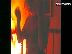 Trace Lysette breasts, underwear scene in Monica (2022)