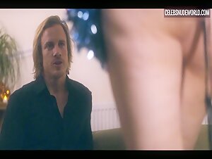 Emily van den Berg breasts, thong scene in Christmas Party (2023) 10