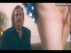 Emily van den Berg breasts, thong scene in Christmas Party (2023) 9