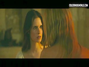 Daphne Patakia, Virginie Efira bush, lesbian scene in Benedetta (2021) 12