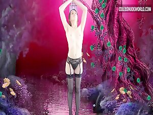 Misty Lovelace, Erin Melancholic underwear, thong scene in Dickless Zombies (2021) 16