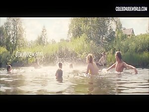Asta Kamma August breasts, butt scene in Blackwater (2023) 2