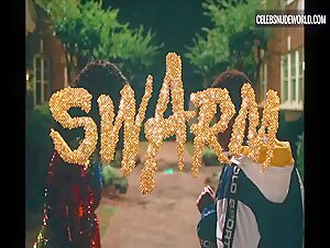 Meg Barlowe breasts, thong scene in Swarm (2023) 5