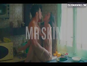 María de Nati Nude, sex in kitchen scene in Nacho (2023) 10