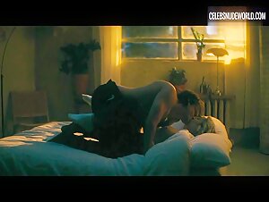 Zoe Lister-Jones undressing, underwear scene in Slip (2023) 6