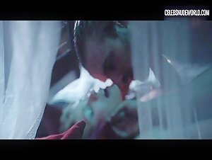 Helena Englert kissing, breasts scene in Temptation (2023) 10