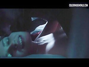 Helena Englert kissing, breasts scene in Temptation (2023) 14