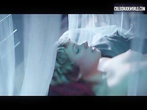 Helena Englert kissing, breasts scene in Temptation (2023) 6
