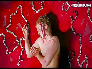 Bobbi Salvör Menuez Redhead, Washing scene in My Animal (2023)