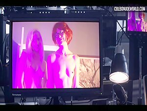Liz Jordan, Lexi Lore bush, lesbian scene in AIMEE: The Visitor (2023) 9
