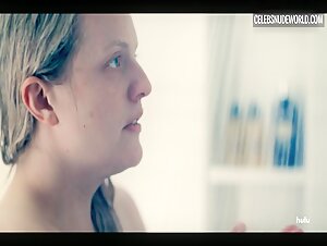Elisabeth Moss Wet, Sexy scene in The Handmaid's Tale (2017-2022) 11