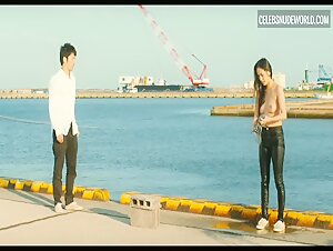 Yuki Mamiya beach, breasts scene in Wet Woman Nude, breasts scene in the Wind (2016) 12
