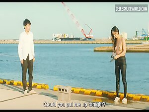 Yuki Mamiya beach, breasts scene in Wet Woman Nude, breasts scene in the Wind (2016) 19