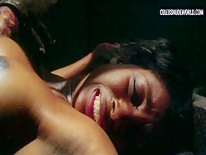 Aja Noel breasts, bush scene in Pigster (2016)