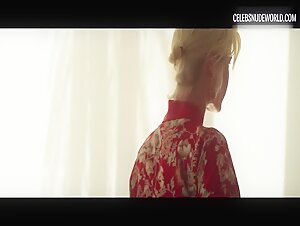 Delfine Bafort Undressing, Breasts scene in You Go To My Head (2017) 1