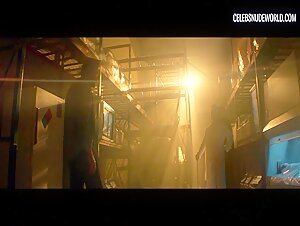 Jennifer Gjulameti Wound, Bloody scene in Chimera Strain (2018) 14