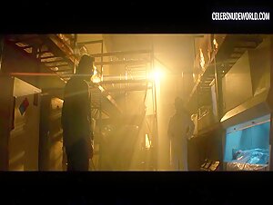 Jennifer Gjulameti Wound, Bloody scene in Chimera Strain (2018) 16