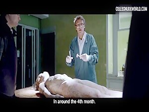 Eszter Csepai breasts, bush scene in Strangled (2016) 1