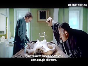 Eszter Csepai breasts, bush scene in Strangled (2016) 5