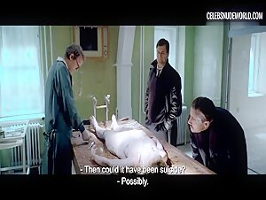 Eszter Csepai breasts, bush scene in Strangled (2016)