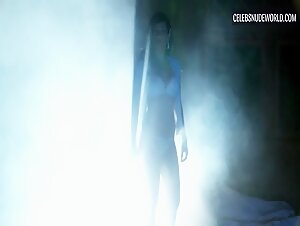 Jasmine Leo Kissing, Cleavage scene in Legend of the Naked Ghost (2017) 6