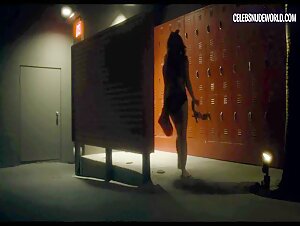 Madison McKinley, Sugar Lyn Beard Nude, Lockers scene in Palm Swings (2017) 1