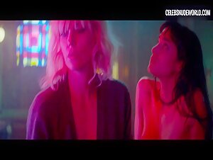 Sofia Boutella Blonde, Brunette scene in Atomic Blonde (2017) 15