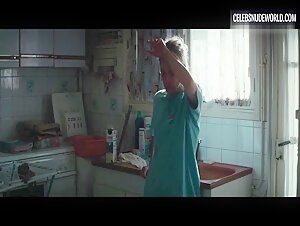 Marina Foïs Undressing, Kitchen scene in Faultless (2016) 2