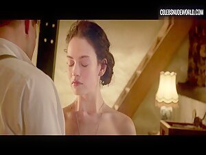 Lily James Nude, breasts scene in The Exception (2016) 11