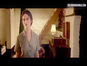 Lily James Nude, breasts scene in The Exception (2016) 2