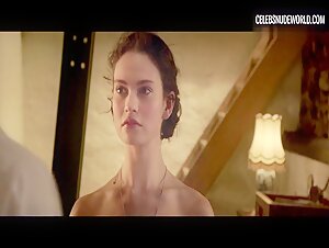 Lily James Nude, breasts scene in The Exception (2016) 9