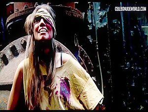 Candice Starks Blonde, Axe scene in Survival Knife (2016)