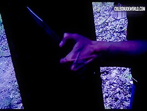 Candice Starks Horror, Undressing scene in Survival Knife (2016) 5