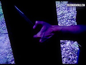 Candice Starks Horror, Undressing scene in Survival Knife (2016) 6