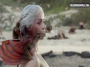 Emilia Clarke Nude, breasts scene in Game of Thrones (2011-2019) 19